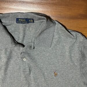 Polo Ralph Lauren XLT Tall Grey Polo Shirt Colored Pony